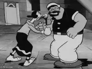 Olive beats bluto