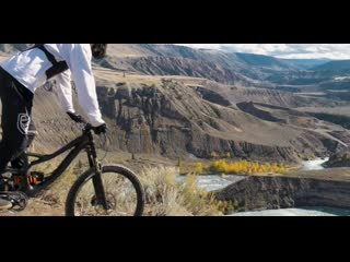 Riding very steep chutes in farwell canyon