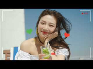 190615 ↝ joy (red velvet) one summer day @ espoir makeup photoshoot behind the scenes