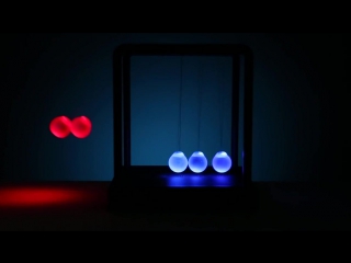 Kinetic light newtons cradle from thinkgeek