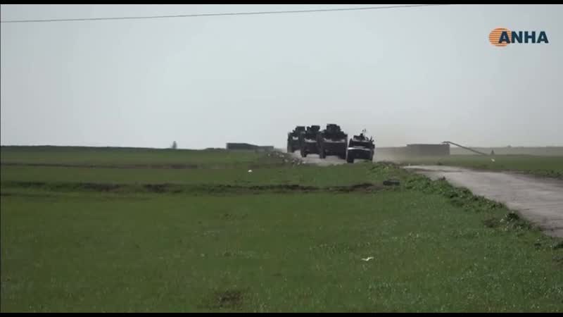 Cовместное патрулирование сил российской военной полиции и турецких военнослужащих в районе г дербасия / cирия