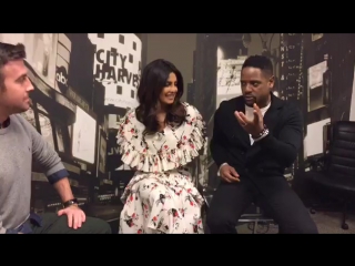 Watch live backstage with priyanka chopra and blair underwood talking season two of quantico!