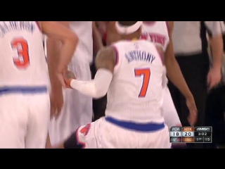 Кольцо накрывает попытку данка кармело энтони