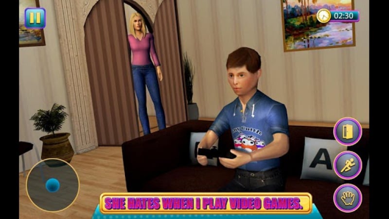 Поляковский летсплей🐶 hello virtual mom 3d👑 (строгая мама)