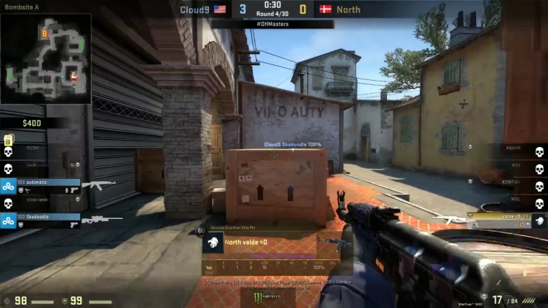 Valde clutch 1v3 vs cloud9