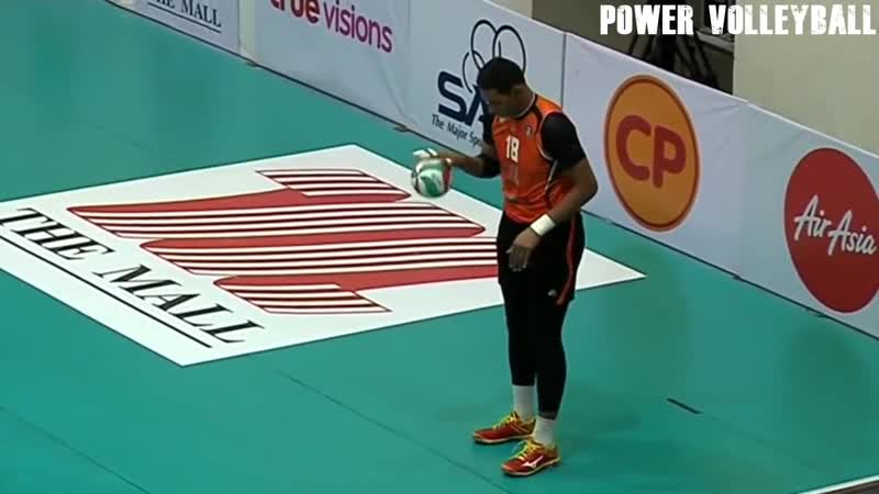 224 cm tallest player in volleyball history wutthichai suksala (hd)