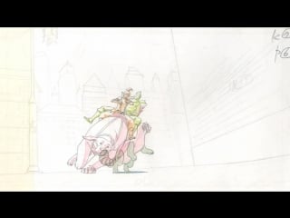 Mako and korra ride naga pencil test тестовая анимация