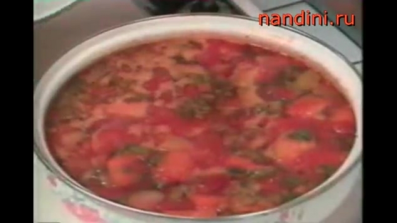 Лапа пянджана (овощной суп) индийская кухня