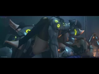 Mercy x genji missionary; vaginal fucked; stockings; 3d sex porno hentai; [overwatch]