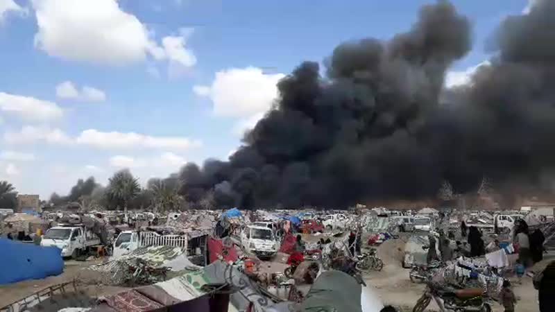 Видео из местных источников перестрелка в населенном пункте багуз на восточном берегу фурата #сирия