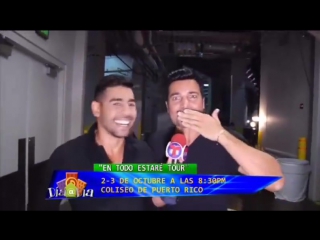 "backstage" en el concierto de chayanne