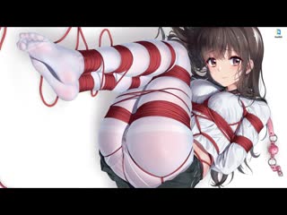 Шибари связанная девушка в белых колготках живые обои для wallpaper engine