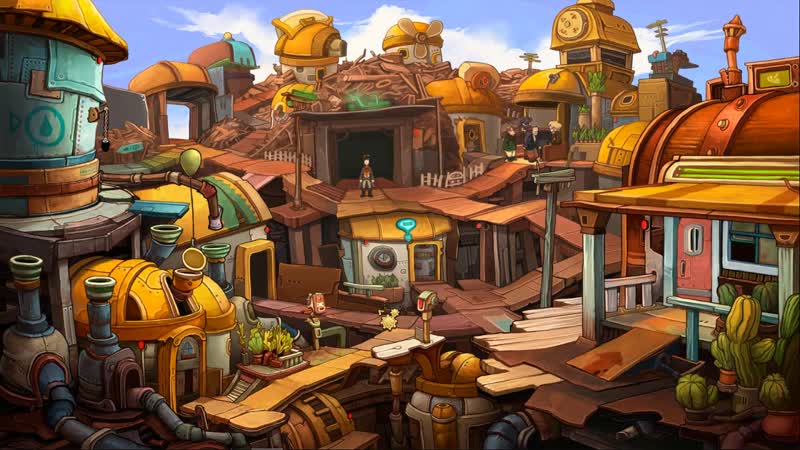 Deponia №1 начало путешествия и встреча с гоал (720p)