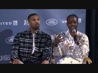 ‘black panther’ lupita nyong’o, michael b jordan on wakanda