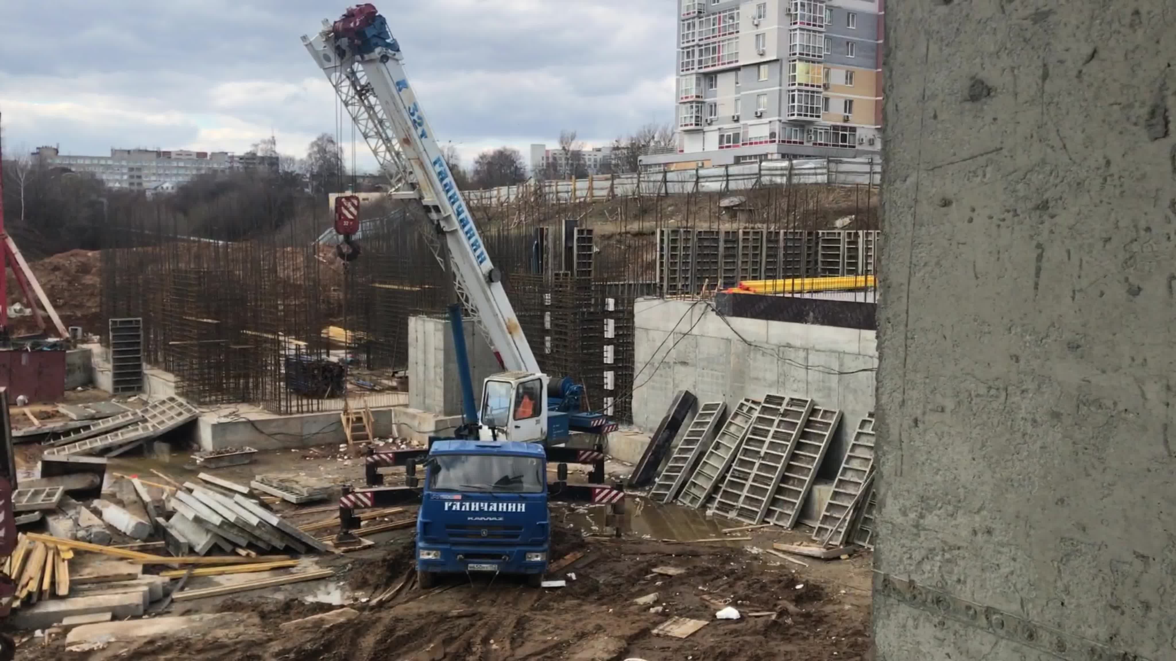 Видео прогулка по строительной площадке жк 