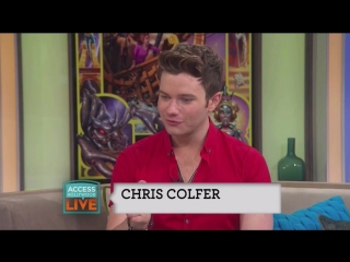 Chris colfer on access hollywood live full interview august 1, 2016