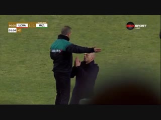 Watch how cska sofia coach nestor el maestro asked for more added time after the referee gave just two minutes of stoppage time