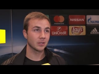 Interview mit mario götze nach dem champions league spiel legia warschau bvb