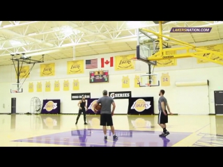 Lakers summer workouts tyler ennis, larry nance jr, dangelo russell and tarik black