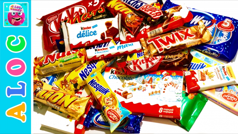 A lot of chocolate bar | top candy bars porn, nestle, snickers, nesquik, bounty, nuts, kitkat