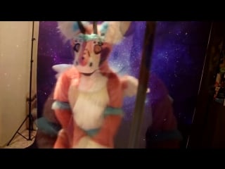 Angel dragon fursuit sanset