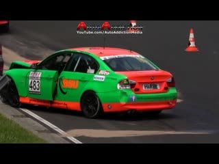 [4k] nordschleife vln 4 crashes highlights adac rundstrecken trophy 07 07 2018 nürburgring