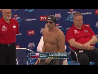 Reigning us champion ryan lochte vs 18 year old carson foster men’s 200m im a