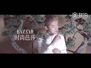 170519 luhan @ harper's bazaar 《时尚芭莎》 photoshoot behind the scenes