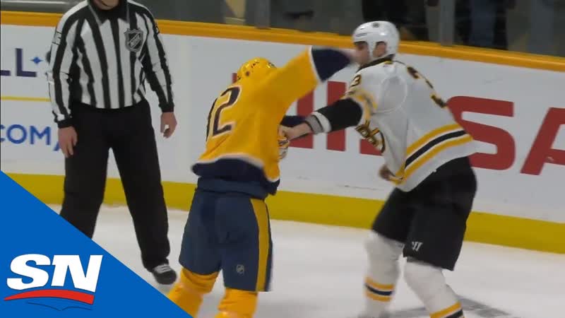 Zdeno chara stunned by huge right hand from yakov trenin during fight