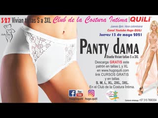 Panty dama vivian 327 tallas super pluss programa club de la costura intima may