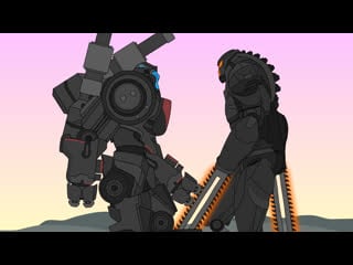 Battle of jaeger coyote tango vs obsidian fury | animation