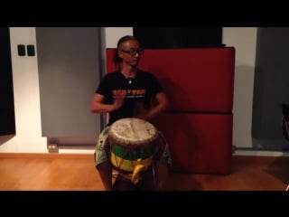 Hiroki murai playing djembe