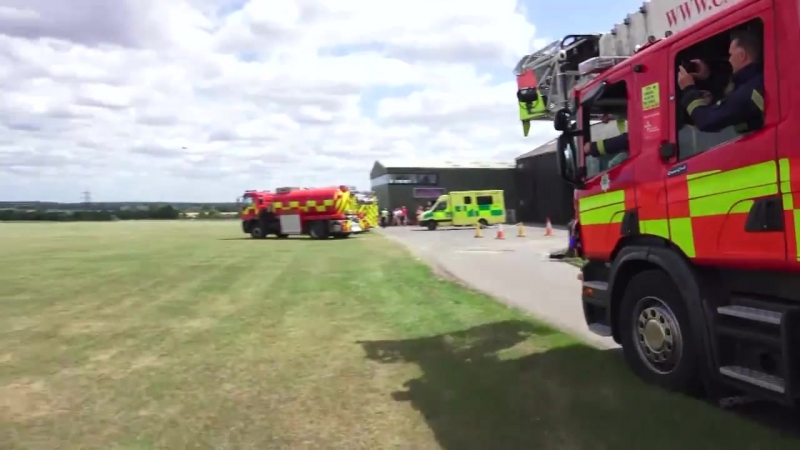 Истребитель «спитфайр» совершил аварийную посадку