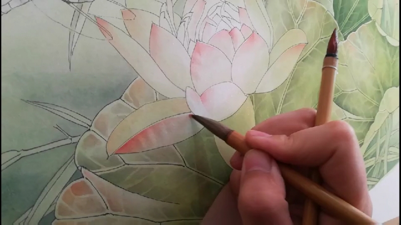 Видео китайского художника 魏衍达 вэй янда