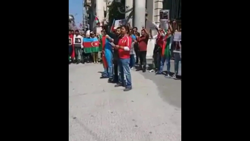 Митинг азербайджанцев в турции,против армянского терроризма,в память об 18 летней захре гулиевой,убитой армянами в карабахе