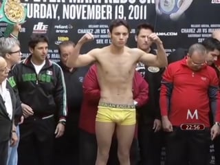 Chavez jr vs manfredo pesaje weigh in