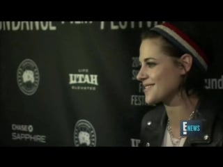 E!news kristen 'action is a little alarming, but if youre like dude just go for it!' sundance (19/01)