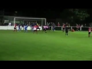 Former boro academy keeper jordan nixon scores stoppage time equalizer for guisborough town against hebburn town