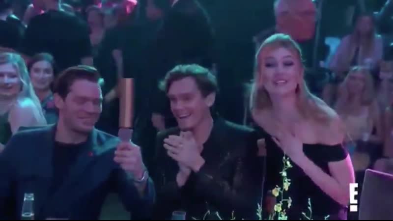 Video @lukebaines, @domsherwood1 and @kat mcnamara with their award for thescififantasysho mp4