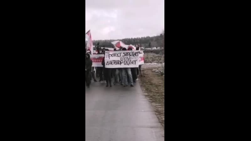 По всему минску формируются колонны протестующих (2)