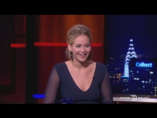 Дженнифер лоуренс у стивена колберта на русском\jennifer lawrence on stephen colbert