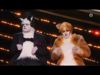 James corden & rebel wilson shading ‘cats’