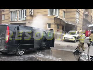 Машина тимы белорусских загорелась во время тура [ resource ]