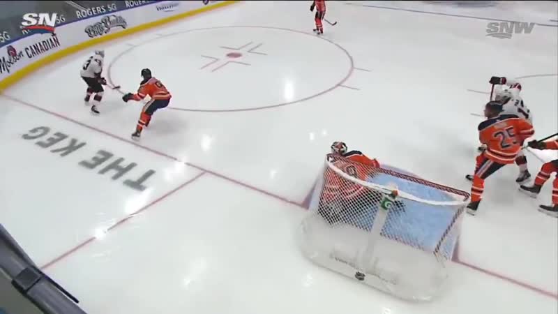 Mikko koskinen with a candidate for worst goal allowed in nhl history woof