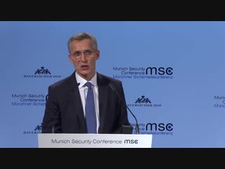 #msc2019 nato secretary general remarks at munich security conference, 15 feb 2019