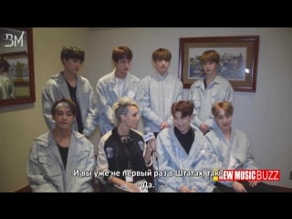 [rus sub] bts talk new record deal with def jam japan and future endeavors @ the new music buzz