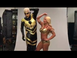 Goldust and mandy roses first official photo shoot as teammates