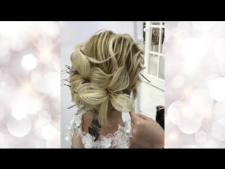 She creates fabulous bridal hairstyles!