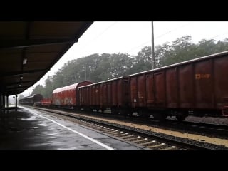 Db 185 036 1 mit mischer guterzug in dudweiler