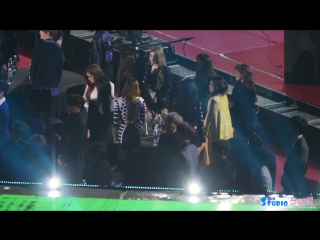 180125 블랙핑크 레드벨벳 대상 앵콜 대기 직캠 blackpink red velvet bts dna reaction fancam by spinel